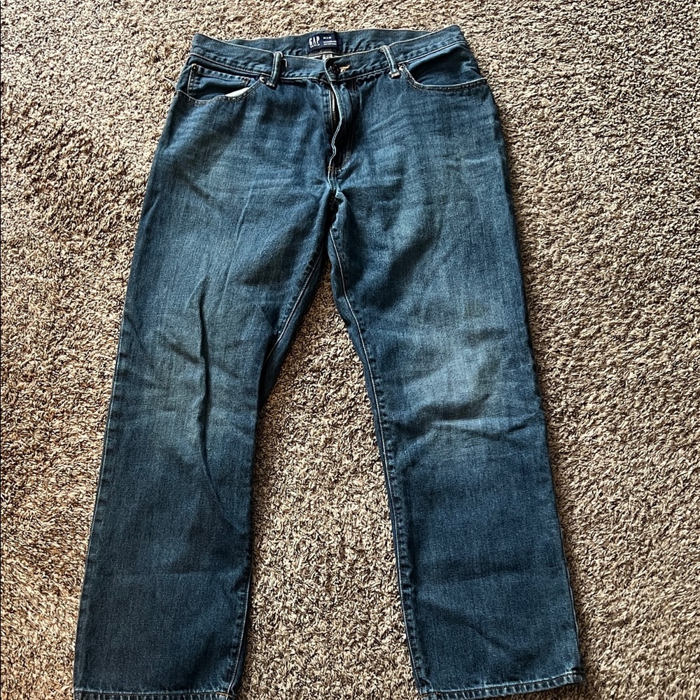 GAP Men's Relaxed Fit Dark Blue Jeans